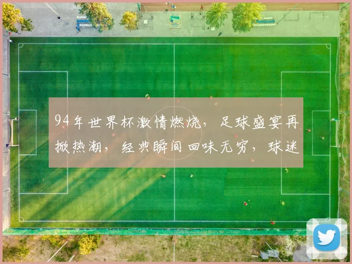94年世界杯激情燃烧，足球盛宴再掀热潮，经典瞬间回味无穷，球迷情怀共分享。